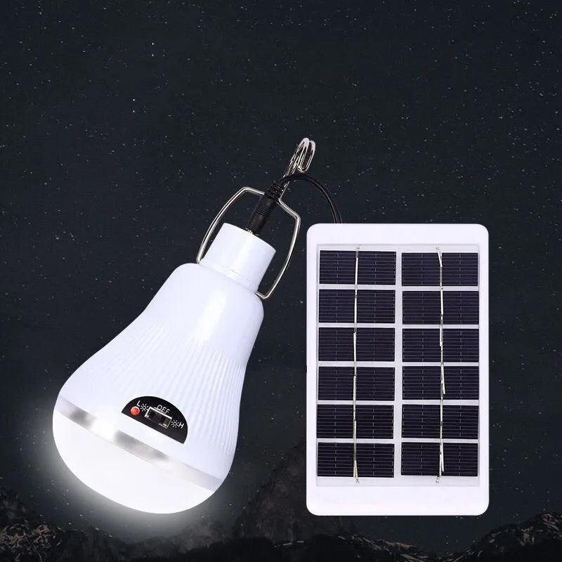 Portable Outdoors Solar Led Bulb Lamp Charged Solar Energy Lamp 5V Camping Tent Fishing Light Solar Panel Powered Bulb