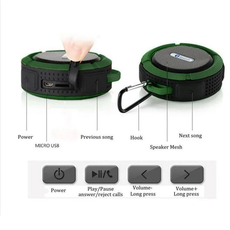 C6 Bluetooth Speaker Outdoor Waterproof Sound Box Wireless Sound Box Support Insert TF-card