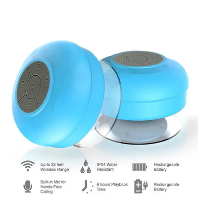 Mini Bluetooth Speaker Waterproof Bathroom Audio Wireless Shower Speakers For Phone Soundbar Hand Free Car Loudspeaker