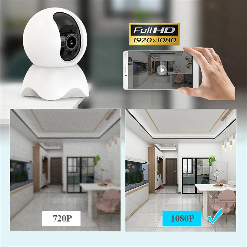 Escam 2MP IP Camera WIFI Tuya Smart Home Security Camera Video Surveillance Infrared Baby Monitor 360 Dome CCTV Camera