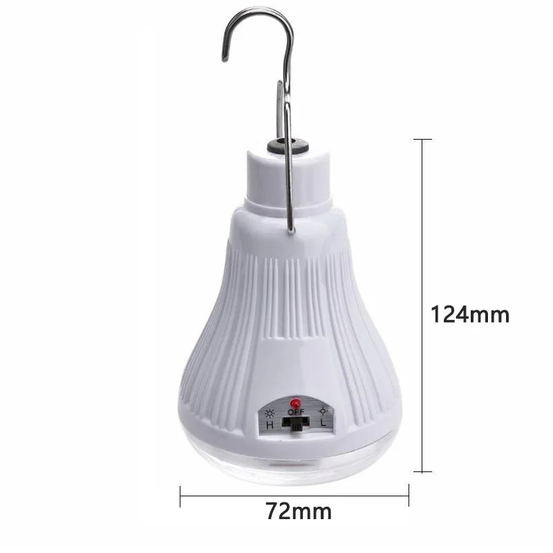 Portable Outdoors Solar Led Bulb Lamp Charged Solar Energy Lamp 5V Camping Tent Fishing Light Solar Panel Powered Bulb