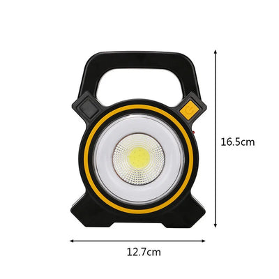 Solar Portable Lantern Outdoor Searchlight USB Rechargeable Powerful Flashlight Waterproof Emergency Lamp Camping Working Torch