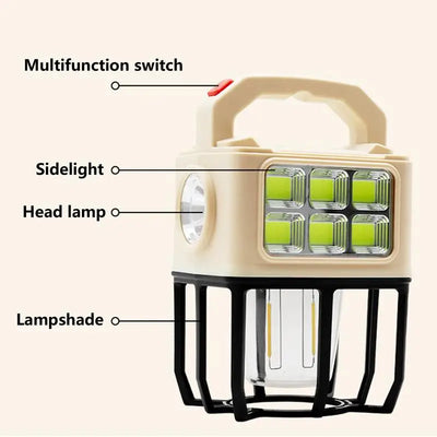 Led Camping Lanterns Solar Powered Outdoor Tent Light Rechargeable Led Lantern 3 Light Modes Rechargeable Lantern For Camping