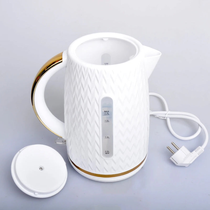 Houselin Electric Kettle, with Fast Boil and Boil Dry Protection, 1.7 Litre Double Wall Hot Water Boiler Heater , 2000 W