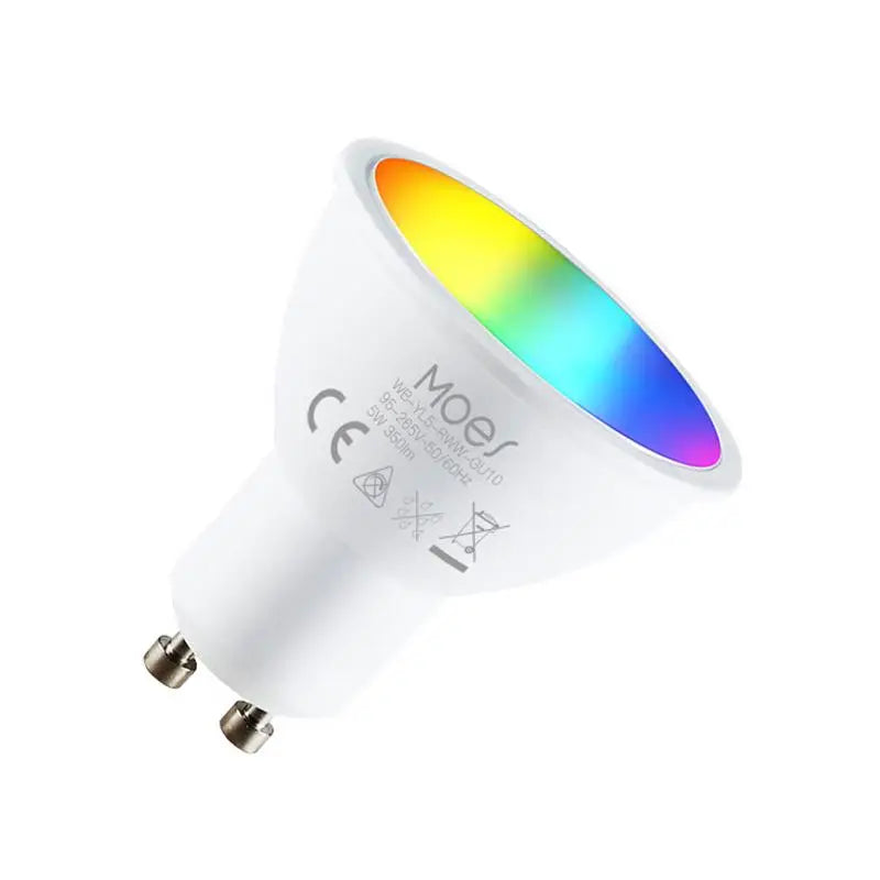 Smart Light Bulb Dimmable RGB Lights 5W RGB Color Changing LED Lights Voice Control 400LM Energy Saving Warm White Light