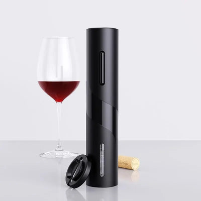 Electric bottle opener set simple black Wine Opener Automatic Corkscrew for Creative Wine Bottle Opener with USB Charging Suit