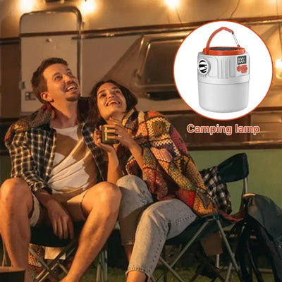 Camping Lamp Rechargeable LED Lanterns Solar Powered Hangable Waterproof Camping Gear 5 Light Modes USB Charging Portable