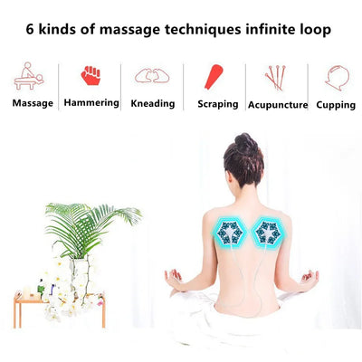 Cervical Massager Mobile Phone Massager Electric TENS Therapy Body Muscle Stimulator Massager EMS Therapy Machine Neck Massager