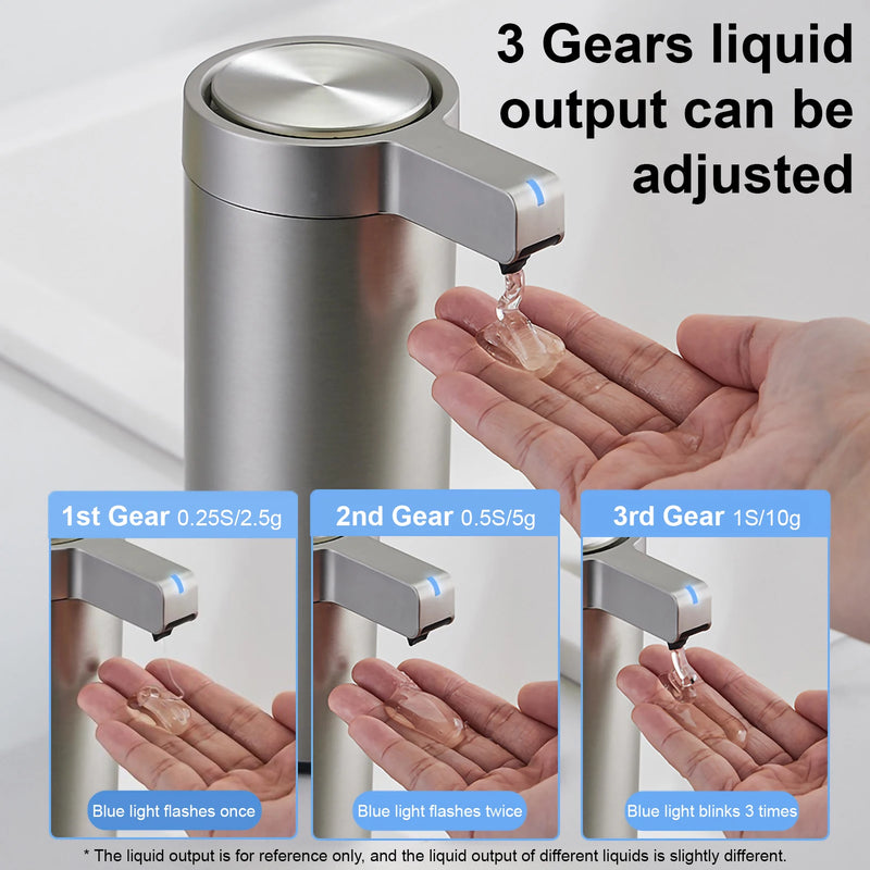 Automatic Liquid Soap Dispensers 304 Stainless Steel Touchless Usb Recharge Waterproof Intelligent Bathroom Kitchen Accessories