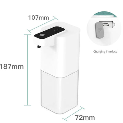 Automatic Liquid Soap Dispensers Intelligent Charging Universal Liquid Soap Machine Wall Mounted Waterproof for Hotel Wash Basin