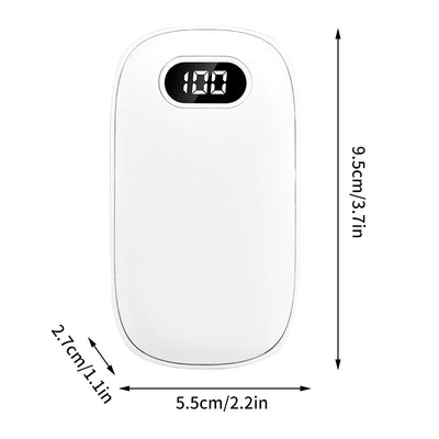 Mini Hand Warmer Winter Portable USB Rechargeable Pocket Hand Warmer Mobile Power Double-sided Quick Heating 6000mAh