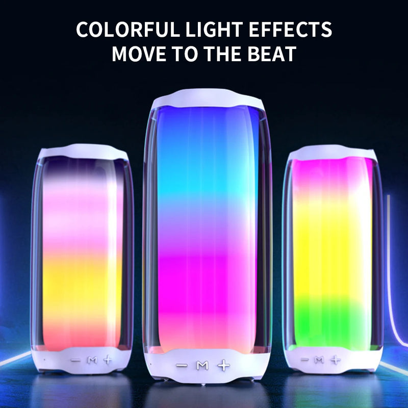 L4 Bluetooth Speaker Audio Portable Subwoofer Outdoor IPX7 Waterproof  RGB Mode Wireless Speakers Pulse Flash Subwoofer USB/TF