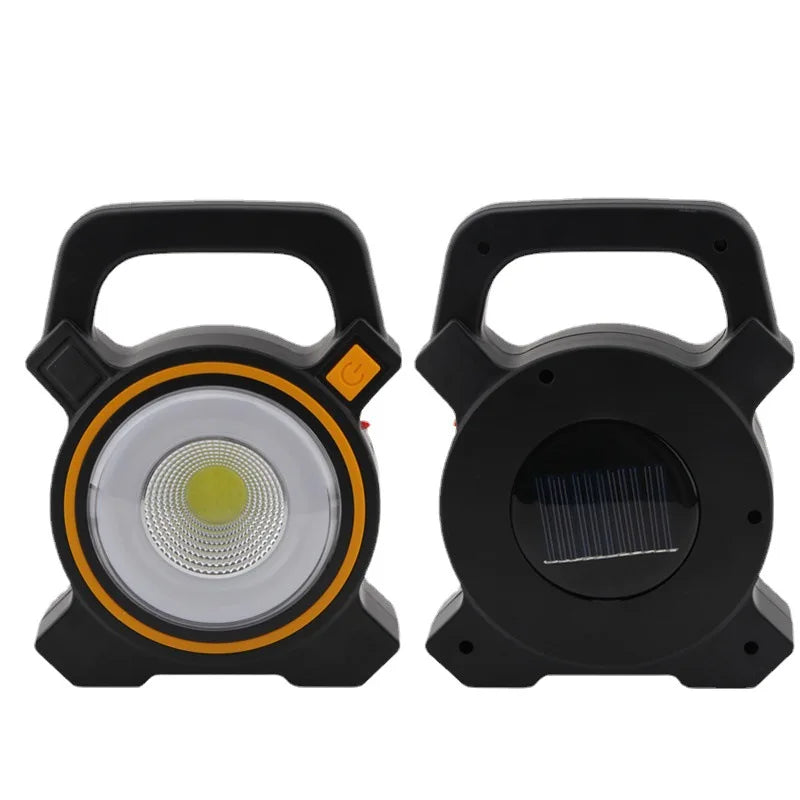 Solar Portable Lantern Outdoor Searchlight USB Rechargeable Powerful Flashlight Waterproof Emergency Lamp Camping Working Torch