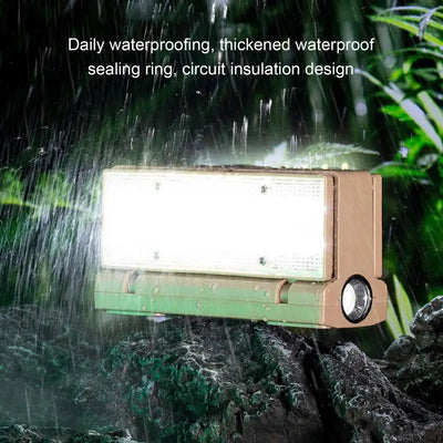 Foldable Solar Lights Waterproof Rechargeable Lanterns 3 Modes Outdoor Light 2200mah Solar Power For Camping And Work Foldable