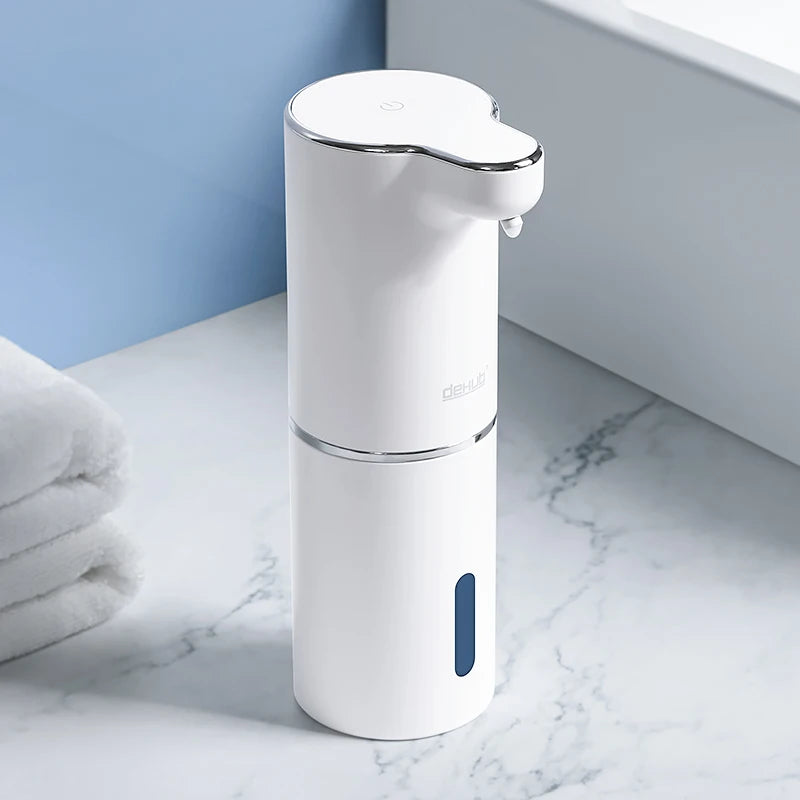 Automatic Foam Soap Dispensers Bathroom Smart Washing Hand Machine With USB Charging White High Quality ABS Material