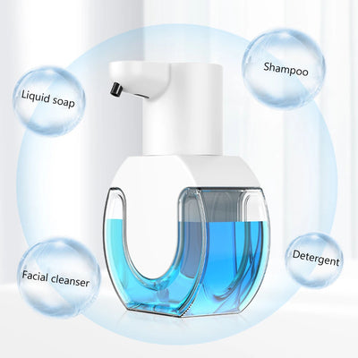 Liquid Soap Dispenser Wall Mountable Soap Dispenser Auto Touchless Infrared Sensor Rechargable Eco-friendly for Kitchen Bathroom