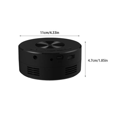 Portable Mini Projector ABS Plastic Smart Home Theater 1920X1080P HD Portable Projector 1500LM