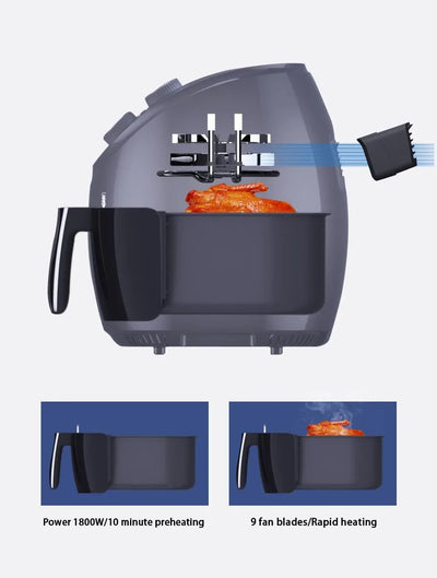 lntelligent  large capacity multifunctional household air fryer