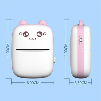 Portable Thermal Printer Bluetooth Mini Cat Pocket Printer Wireless Bluetooth Android IOS Printers