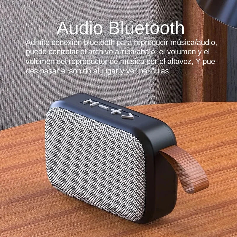 Mini Bluetooth Speaker Portable True Wireless Sound Box Waterproof Loudspeaker Outdoor Stereo Surround Supports SD Card FM Radio