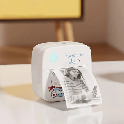 Portable Mini Printer Thermal Stickers Paper Inkless Bluetooth Wireless BT 200dpi Imprimante Android IOS Portable Label Printer