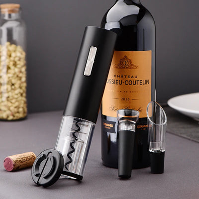 Fast Shipping Electric Usb Charging Wine Bottle Opener Set Sparkling  Bottle Cap Opener For Summer