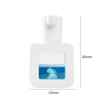 Cartoon Cute Pet Liquid Soap Dispensers USB Charging Liquid Soap Machine Wall Mounted Touchless Sensor for Hotel Wash Basin