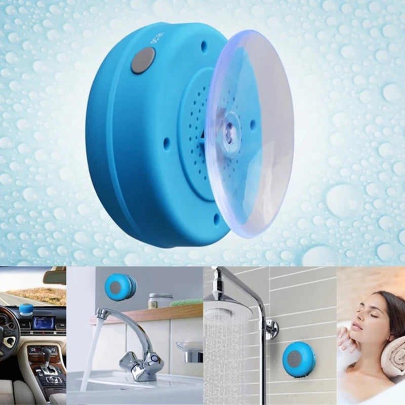 Mini Bluetooth Speaker Waterproof Bathroom Audio Wireless Shower Speakers For Phone Soundbar Hand Free Car Loudspeaker