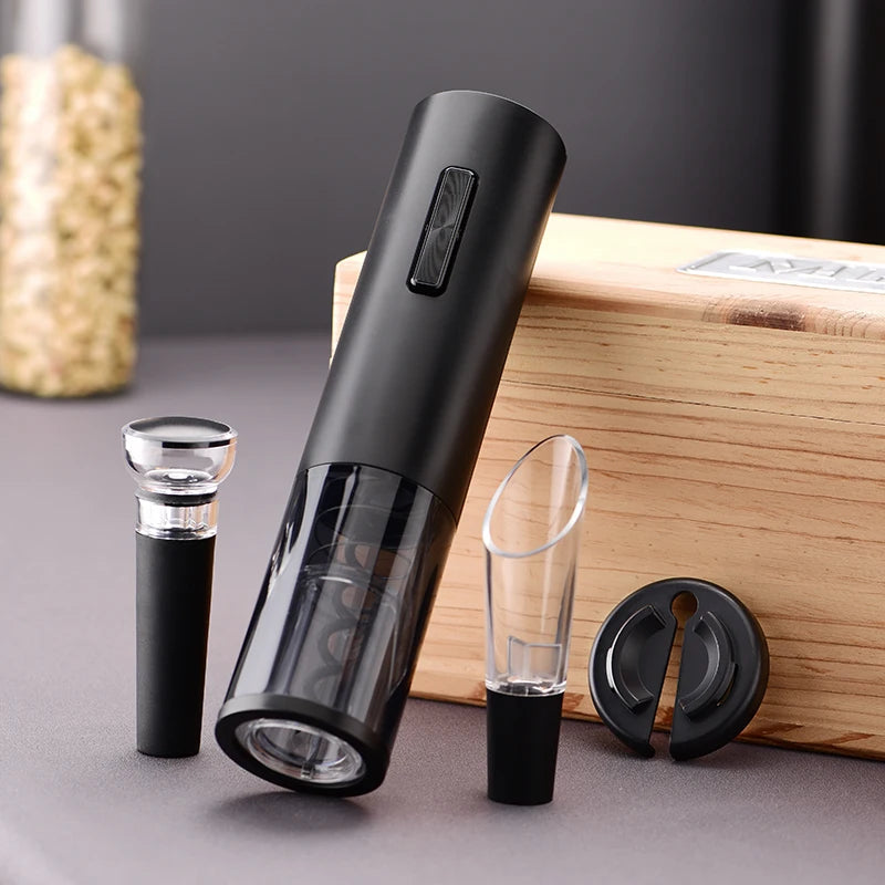 Fast Shipping Electric Usb Charging Wine Bottle Opener Set Sparkling  Bottle Cap Opener For Summer