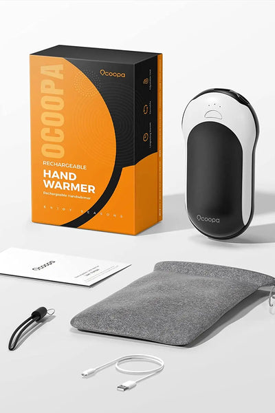 OCOOPA-Rechargeable Hand Warmers, 10000mAh Electric Power Bank, 15hrs Hands Heater