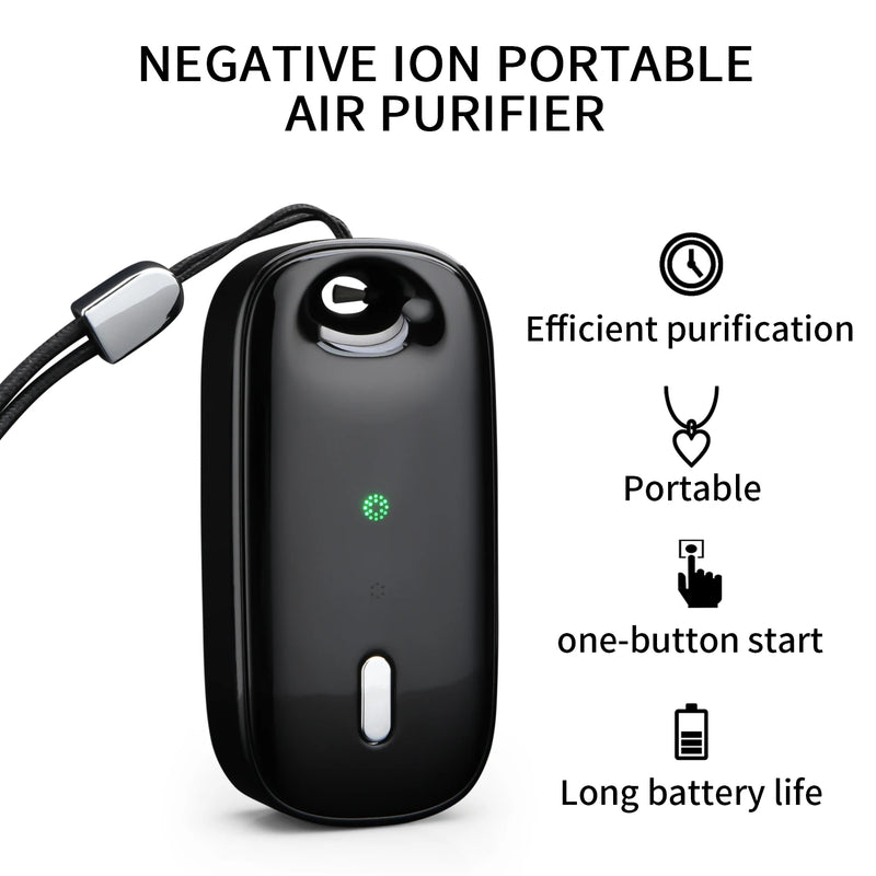 High Quality Air Purifiers Negative Ion Portable Usb Personal Mini Wearable Necklace Air Purifier