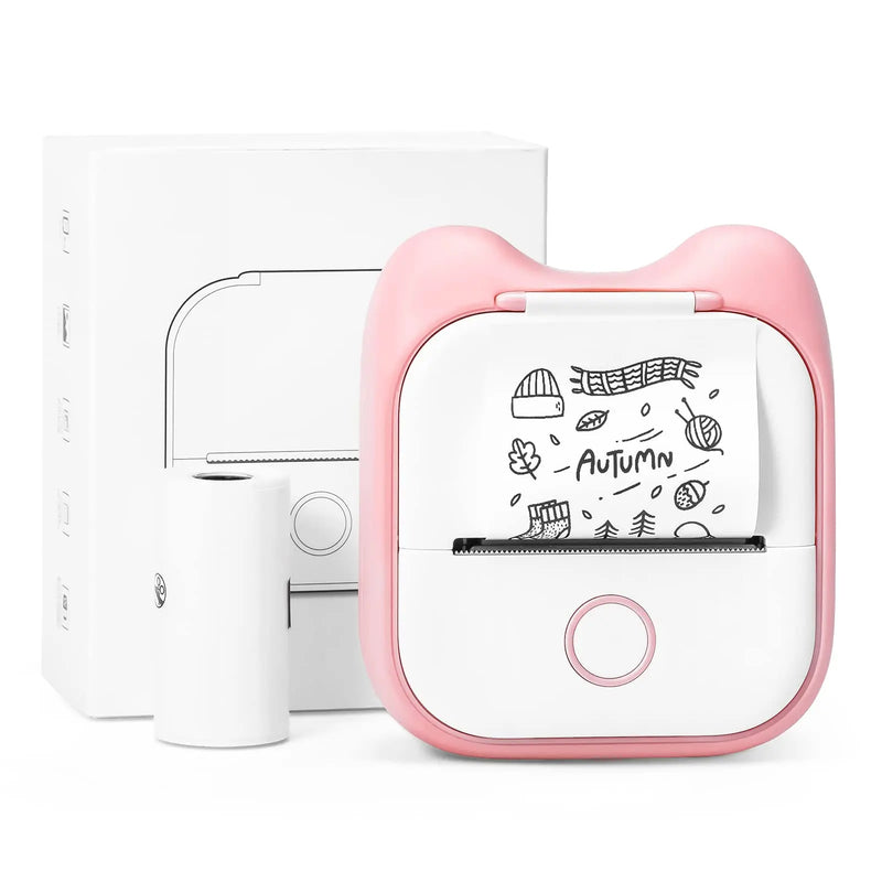 Phomemo T02 Portable Pocket Wireless Printer Mini Printer for Self-adhesive Stickers Use for DIY Journal Sticker impresora