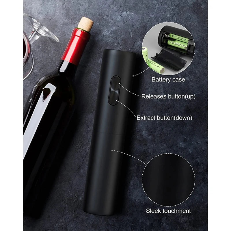 Electric Wine Opener Battery Operated Bottle Openers Reusable Wine Corkscrew For Kitchen Home Bar Restaurant