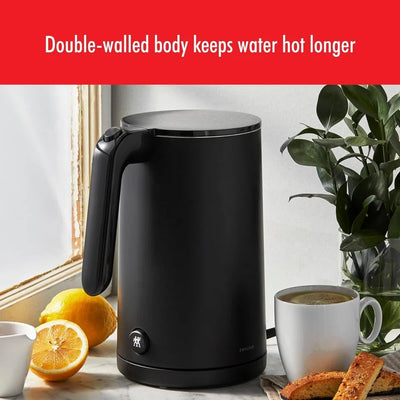 1 Liter Electric Kettle, Cordless Tea Kettle & Hot Water,Black,Seamless stainless-steel design for easy,residue-free cleanup