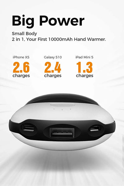 OCOOPA-Rechargeable Hand Warmers, 10000mAh Electric Power Bank, 15hrs Hands Heater