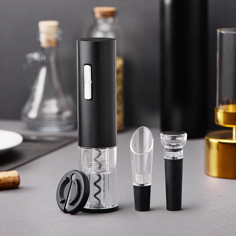 Fast Shipping Electric Usb Charging Wine Bottle Opener Set Sparkling  Bottle Cap Opener For Summer