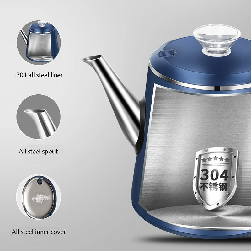 220V Electric Kettle 0.8L Heat Preservation Teapot Household Smart Thermostat Kettle Safety Stainless Steel Water Dispenser