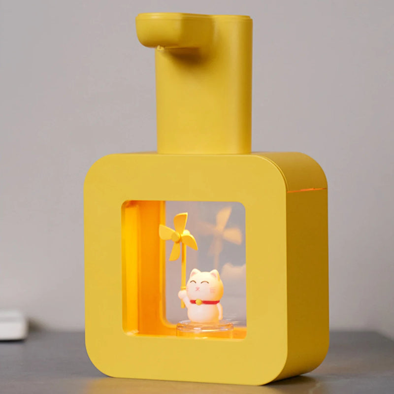 Cartoon Cute Pet Liquid Soap Dispensers USB Charging Liquid Soap Machine Wall Mounted Touchless Sensor for Hotel Wash Basin